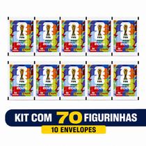 Kit 10 Pacotinho de Figurinha da Copa do Mundo 2026 Oficial (70 figurinhas) Panini