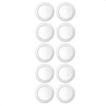 Kit 10 Painéis de LED Redondo Sobrepor 18W 6500K Branco Frio Bivolt Blumenau Iluminação