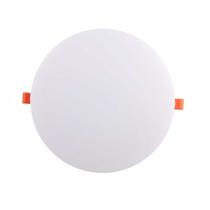 Kit 10 Painéis LED Taschibra Frameless 12W Redondo Embutir ou Sobrepor