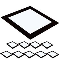 Kit 10 Painéis Plafon Led Embutir Quadrado Preto 12w Frio 6500k Kit 10 Painéis Plafon Led Embutir Quadrado Preto 12w Frio 6500k