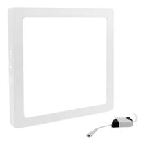 Kit 10 Paineis Plafon Quadrado Sobrepor Super Led 110x110 mm