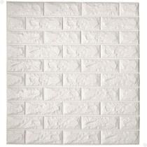 Kit 10 Painel 3D Tijolinho Autocolante Lorben Cor Branco