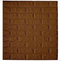 Kit 10 Painel 3D Tijolinho Autocolante Lorben Cor Marrom