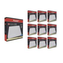 Kit 10 Painel de Led Avant Sobrepor Alumínio Quadrado 22x22cm 18W Bivolt