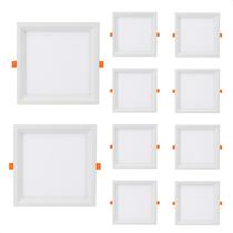 Kit 10 Painel de Led Quadrado Embutir Recuado 6W Bivolt Taschibra Kit 10 Painel de Led Quadrado Embutir Recuado 6W Bivolt Taschibra