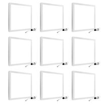 Kit 10 Painel Led 45w Plafon Quadrado Sobrepor Grande Teto 60x60cm Alumínio Blumenau