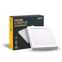 Kit 10 Painel Led Plafon 18w ou 25w 6500k Branco Frio Bivolt Embutir ou Sobrepor Branco Alut By Avant