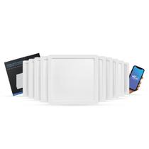 Kit 10 Painel led Plafon Smart Sobrepor 18w 2700k 6500k 22cm Bivolt Quadrado 291990725-10 Neo Avant