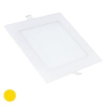 Kit 10 Painel Plafon 12w Led Quadrado Embutir Branco Quente - Super Led