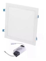 KIT 10 Painel Plafon Led 24w embutir Quadrado Branco Frio 6000k