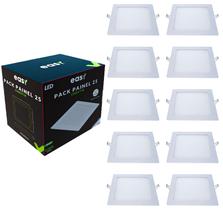 Kit 10 Painel Plafon Led 25w Easy Branco Frio Bivolt Embutir