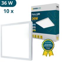 Kit 10 Painel Plafon Led Branco Frio 36w 40x40 Sobrepor Estrutura Branco-frio 6500k Kit 10 Painel Plafon Led Branco Frio 36w 40x40 Sobrepor Estrutura Branco-frio 6500k