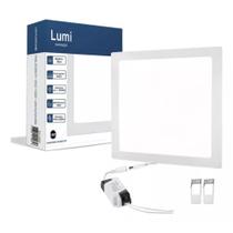 Kit 10 Painel Super Plafon Quadrado 6w Bivolt Branco Frio