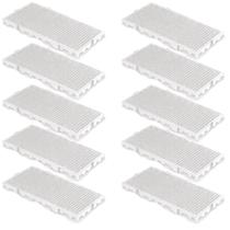 Kit 10 Palete Estrado Pallet Plástico Resistente 25x50 Branco Kit 10 Palete Estrado Pallet Plástico Resistente 25x50 Branco