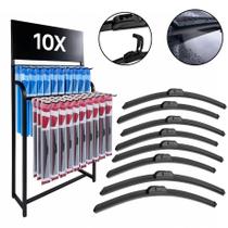 Kit 10 Palhetas Limpador Parabrisa Gancho G 16 Polegadas