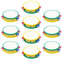 Kit 10 Pandeiro Infantil Brasil Copa Torcida Escola Crianças Educativo Musical Lembrancinha Recreação Kit 10 Pandeiro Infantil Brasil Copa Torcida Escola Crianças Educativo Musical Lembrancinha Recreação