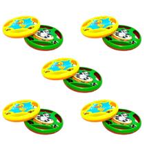 Kit 10 Pandeirola Infantil Pandeirinho De Brinquedo Plástico Colorido Kit 10 Pandeirola Infantil Pandeirinho De Brinquedo Plástico Colorido