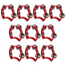 Kit 10 Pandeiros Meia Lua Infantil Vermelho New York Kit 10 Pandeiros Meia Lua Infantil Vermelho New York