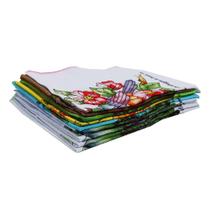 Kit 10 Pano De Prato 100% Algodão 46x62 Estampado - Encopa