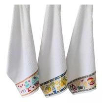 Kit 10 Pano De Prato Atoalhado Pano De Copa Toalha De Copa