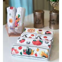 Kit 10 Pano De Prato Atoalhados Pano De Copa 100% Algodão