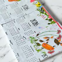 Kit 10 Pano De Prato Calendário 2026 - 10 Estampas Sortidas