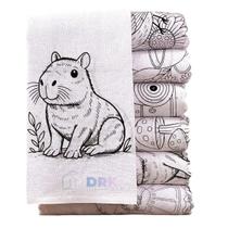 Kit 10 Pano De Prato Riscado Para Pintura Em Tecido Artesal