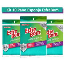 Kit 10 Pano Esponja Rápida Absorção Muito Flexível Esfrebom Kit 10 Pano Esponja Rápida Absorção Muito Flexível Esfrebom