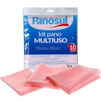 Kit 10 Pano Multiuso Alta Absorção E Resistente 35x40cm Rosa Kit 10 Pano Multiuso Alta Absorção E Resistente 35x40cm Rosa