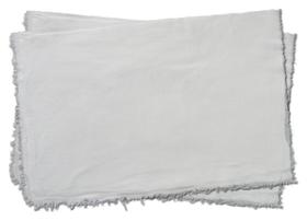 Kit 10 Panos de Chão Alvejado Branco Duplo Limpeza Saco 40cm X 60cm