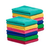 Kit 10 Panos De Limpeza Microfibra 30x30cm Toalha Mágica Alta Absorção Kit 10 Panos De Limpeza Microfibra 30x30cm Toalha Mágica Alta Absorção