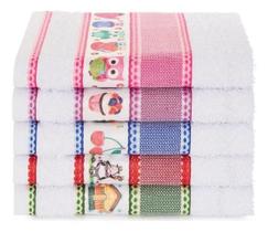 Kit 10 Panos De Prato Atoalhados Alta Absorção E Qualidade