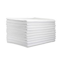 Kit 10 Panos De Prato Branco Liso 100% Algodão Pé De Galinha 44x68cm