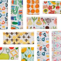 Kit 10 Panos De Prato Estampado Atoalhado Simples 40 X 60cm - Preteli_Imports