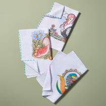 Kit 10 Panos De Prato Festone Bainha Premium