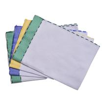 Kit 10 Panos De Prato Grande Sortido 63x42cm Barrado Xadrez