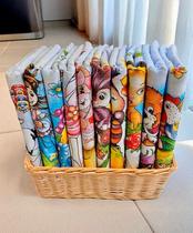 Kit 10 Panos De Prato legitimo Pé De Galinha Estampados 100 Algodão