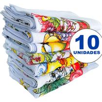 kit 10 Panos de Prato Simples BRANCO Liso - Estampado para Cozinha - artesanato e Decoração 35X60 Ótima Qualidade e Melhor Custo Benefício