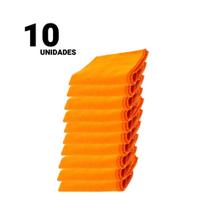 Kit 10 Panos Flanela Laranja Luxcar 28x38cm