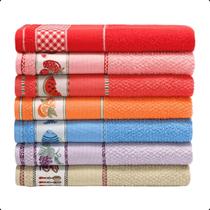 Kit 10 Panos Prato Copa PicNic Bordar Felpudo Jacquard Dolher