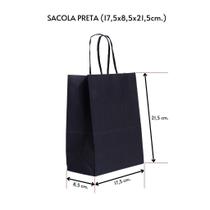 Kit 10 . Papel Kraft Coloridas 17,5x8,5x21,5cm Preto Kit 10 . Papel Kraft Coloridas 17,5x8,5x21,5cm Preto