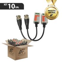 Kit 10 Par Conversor Vídeo Balun Passivo Hd Cftv Cvi/tvi/ahd