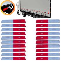 Kit 10 par faixa refletiva lateral caminhão/onibus/van