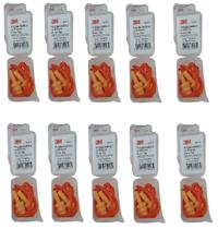 Kit 10 par Protetor Auricular Silicone Pomp Plus com cordão