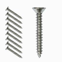 Kit 10 Parafuso 42x38mm Cabeça Chata Para Madeira Metal Parede Carpintaria Alvenaria Marcenaria Fixar