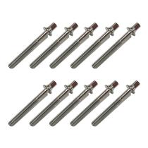 Kit 10 Parafuso Afinação De Bateria 45mm X 5mm 7/32