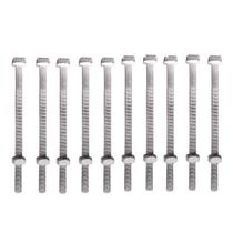 Kit 10 parafuso galv fogo poste padrao 12x250mm 1/2x10" m12 Kit 10 parafuso galv fogo poste padrao 12x250mm 1/2x10" m12