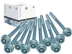 Kit 10 Parafusos Cabeçote Gol Parati Saveiro 1.0 8V EA111 Fox Polo 1.6 Kombi 1.4 Golf 1.6 02 a 2012