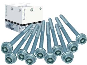 Kit 10 Parafusos Cabeçote Gol Parati Saveiro 1.0 8V EA111 Fox Polo 1.6 Kombi 1.4 Golf 1.6 02 a 2012