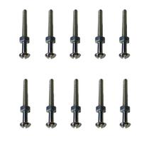 Kit 10 Parafusos Fenda 1/4x2.1/2 Com Porca Kit 10 Parafusos Fenda 1/4x2.1/2 Com Porca